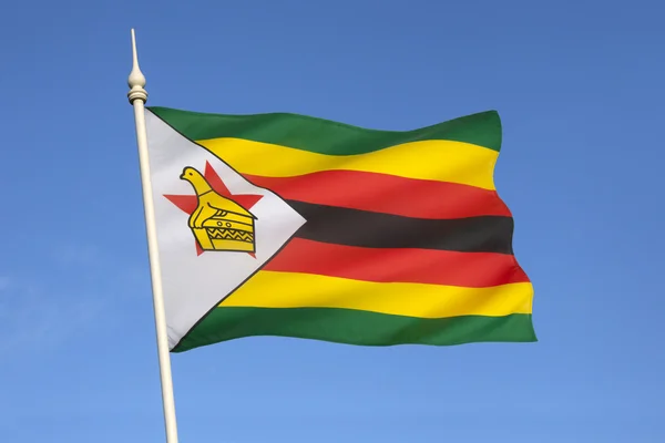 Bandeira de zimbabwe — Fotografia de Stock