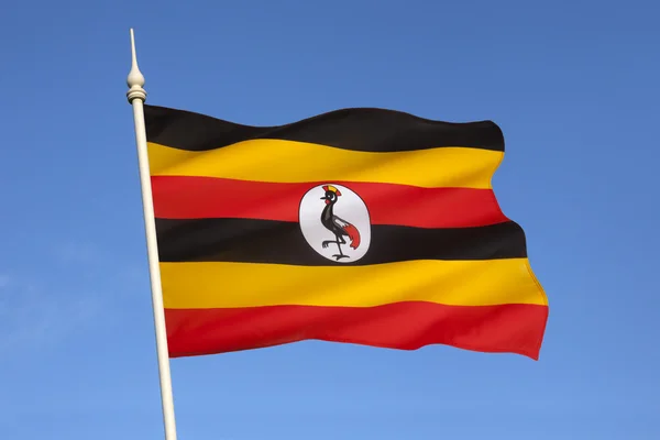 Bendera uganda — Stok Foto