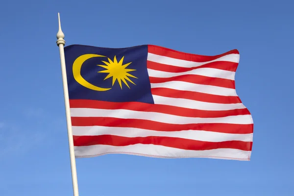 Malaysiens flagga — Stockfoto