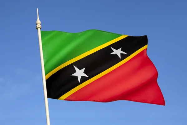Saint Kitts og Nevis 'flagg – stockfoto