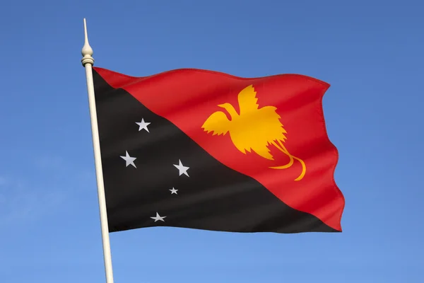 Σημαία Παπουασίας-Νέας Γουινέας — Φωτογραφία Αρχείου