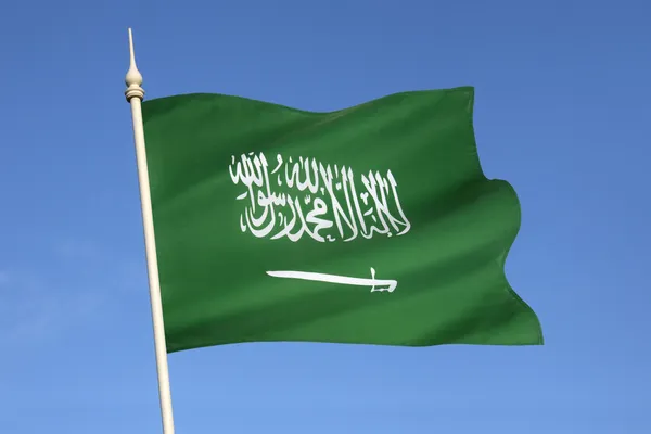 Bandiera di Arabia Saudita — Foto Stock