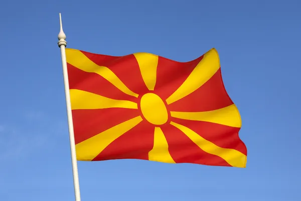 Bandera de la República de Macedonia . —  Fotos de Stock