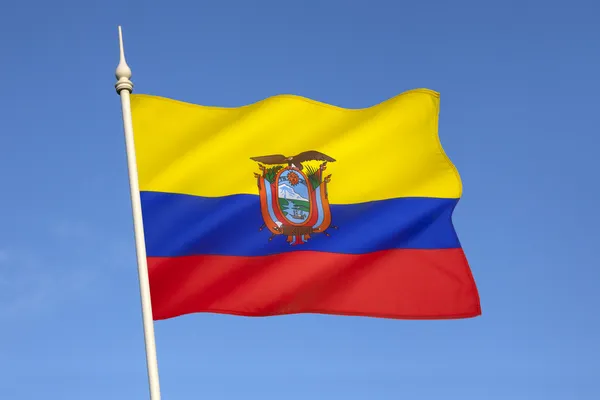 Flagge Ecuadors — Stockfoto