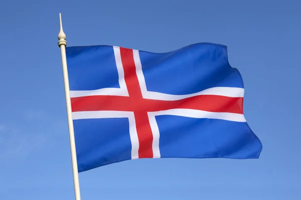 Drapeau de l'Islande — Photo