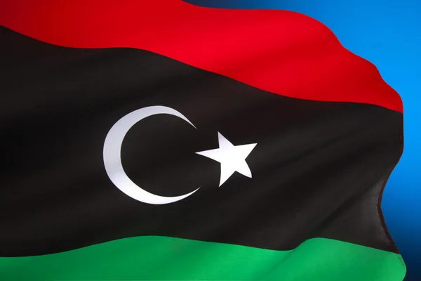 Líbia zászlaja — Stock Fotó