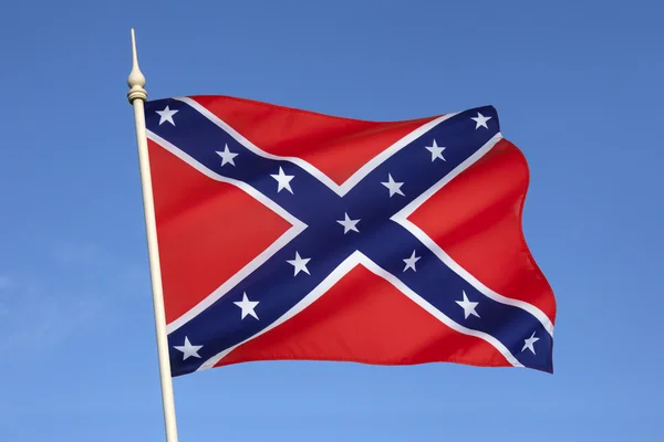Vlajka konfederace států amerických — Stock fotografie
