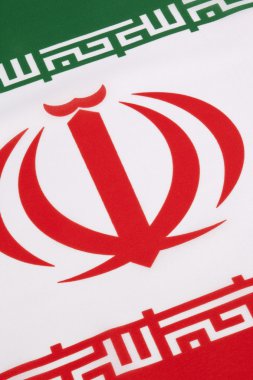 iran bayrağı üzerinde ayrıntılı