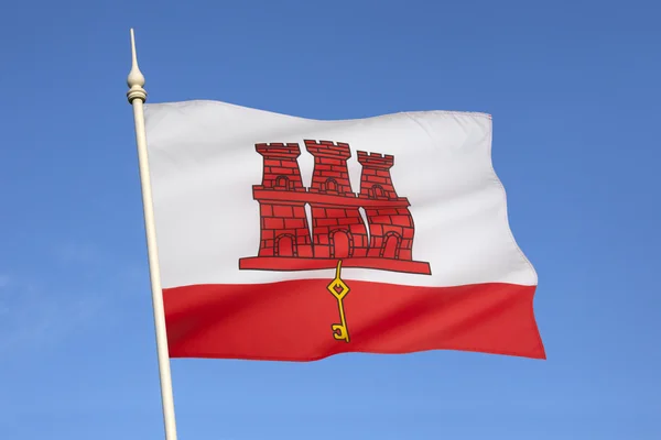 Bandeira de Gibraltar — Fotografia de Stock