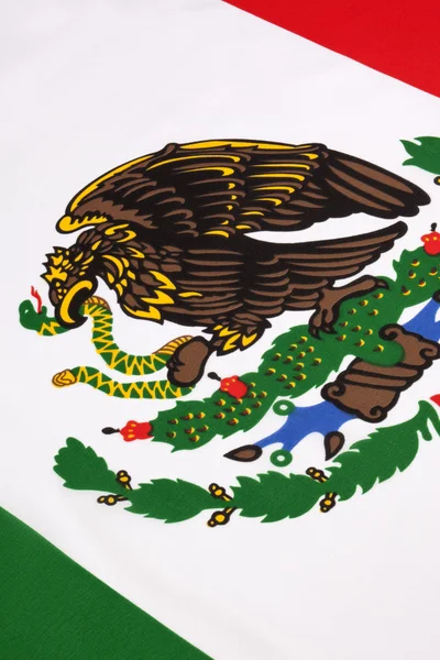 Detail na vlajka Mexika — Stock fotografie