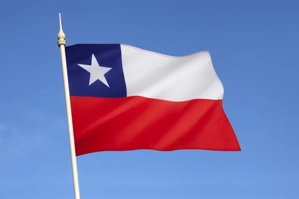 Σημαία της Χιλής - Νότια Αμερική — Φωτογραφία Αρχείου