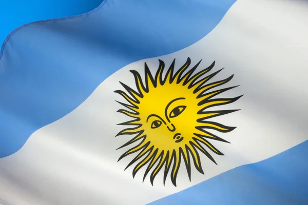 Argentinas flagg — Stockfoto