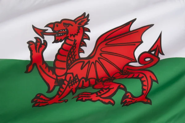 Bandeira de Wales - Reino Unido — Fotografia de Stock