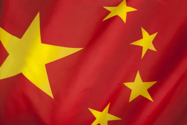 Flagge der Volksrepublik China — Stockfoto