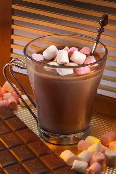 Hot Chocolate Drink - Marshmallows — Stock Photo, Image