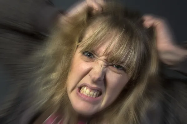 Angry Young Woman — Stock Photo, Image