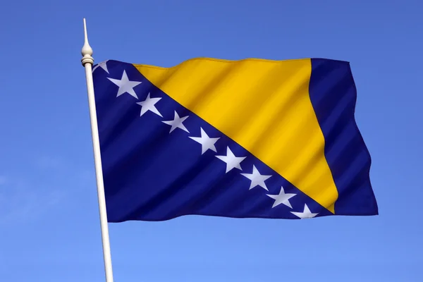 The flag of Bosnia and Herzegovina — Stock Photo, Image