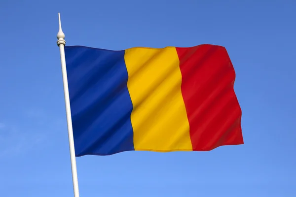 La bandera nacional de Rumania — Foto de Stock