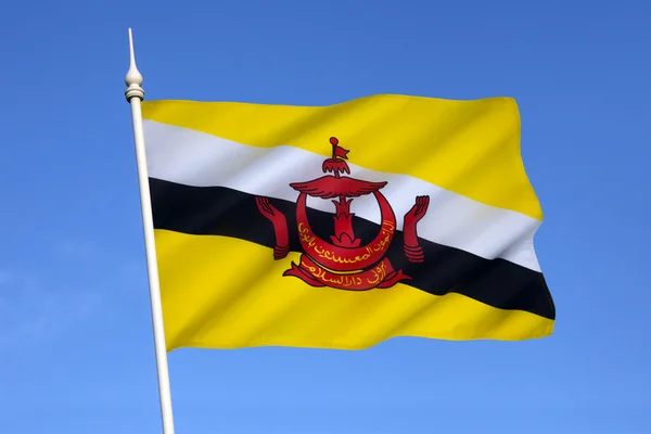 Bandera de Brunei — Foto de Stock