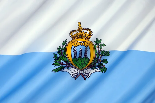 Прапор Сан-Марино — стокове фото
