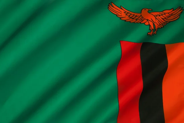 Bandera de zambia — Foto de Stock