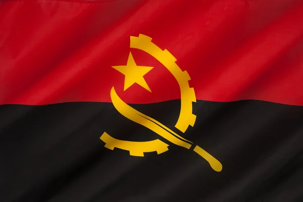 Bandeira de Angola — Fotografia de Stock