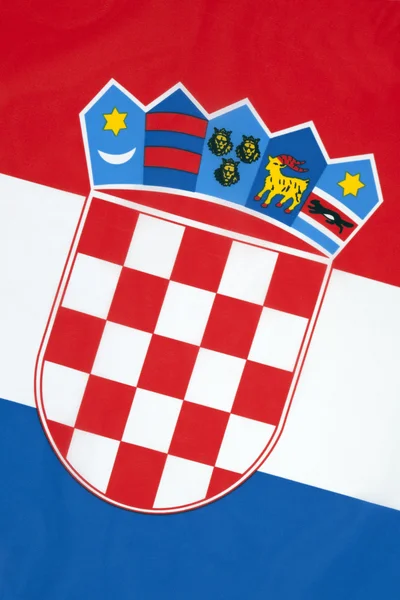 National Flag of Croatia — Stock Photo, Image