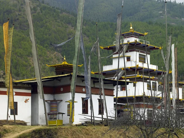 Βουδιστικός dzong - Θίμφου - Μπουτάν — Φωτογραφία Αρχείου