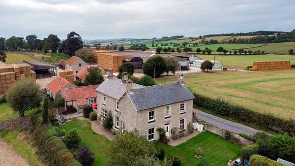 Farm Buildings Farmland Countryside North Yorkshire Northeast United Kingdom — Stock Photo, Image