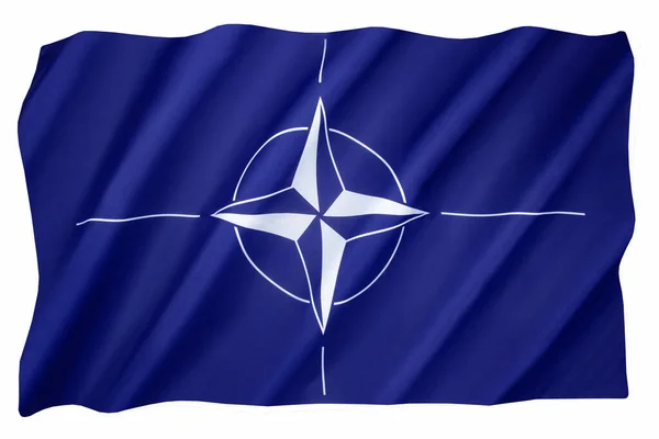 Flag North Atlantic Treaty Organization Nato Adopted Three Years Creation — Stock Photo, Image