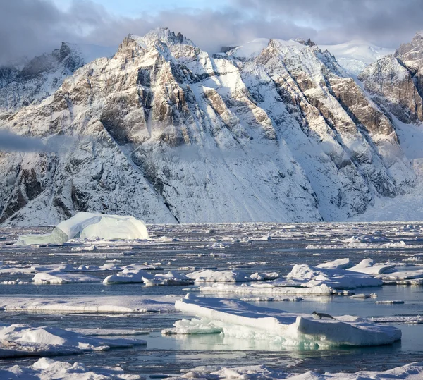 Koning oscars fjord - Groenland — Stockfoto