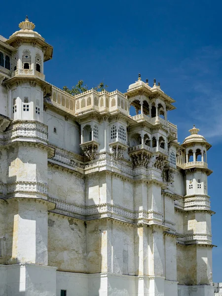 Часть Городского Дворца Городе Удайпур Штате Раджастан Индия — стоковое фото