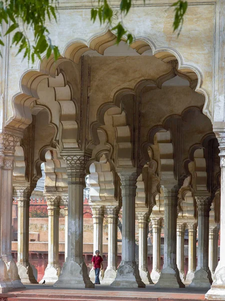 Diwan Aam Hall Public Audience Red Fort Complex Staden Agra — Stockfoto