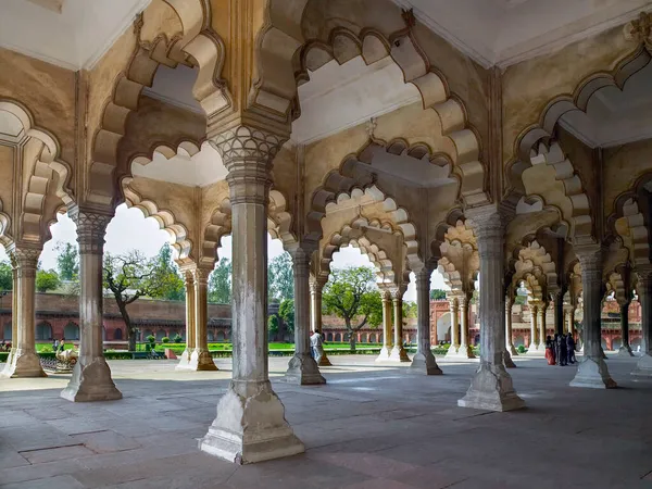 Diwan Aam Hall Public Audience Red Fort Complex City Agra — Stock Photo, Image