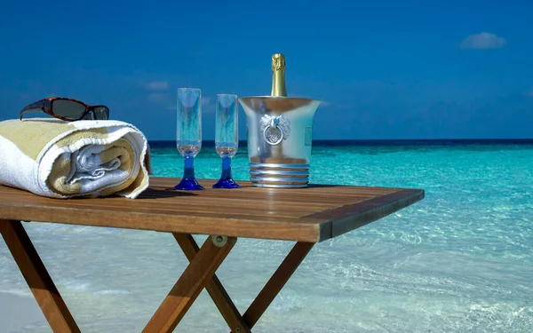 Vacaciones Lujo Atolón Del Sur Ari Las Maldivas Océano Índico — Foto de Stock