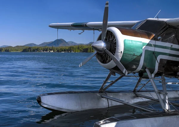 Air Taxi Service Floatplane Jetty Ketchikan Misty Fjords Region Alaska — Stock Photo, Image