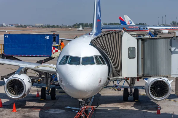 Santiago Cile Aereo Jet Lan Cile Sul Grembiule All Aeroporto — Foto Stock