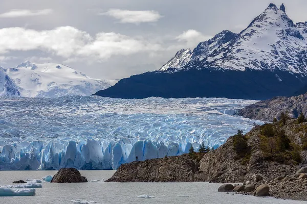 Grey Glacier Národním Parku Torres Del Paine Patagonii Jižní Chile — Stock fotografie