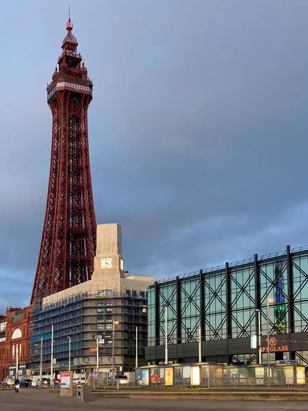 Blackpool Tower Blackpool Large Seaside Resort County Lancashire Northwest Coast — Stock Photo, Image