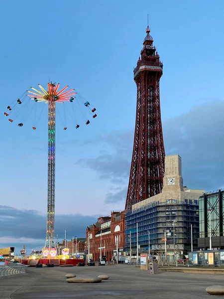 Blackpool Tower Blackpool Large Seaside Resort County Lancashire Northwest Coast — Stock Photo, Image