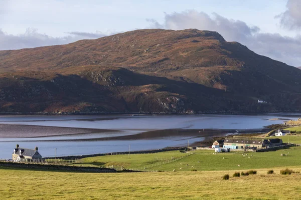 Nízký Příliv Kyle Durness Pobřežní Příliv Severním Pobřeží Skotska Hrabství — Stock fotografie