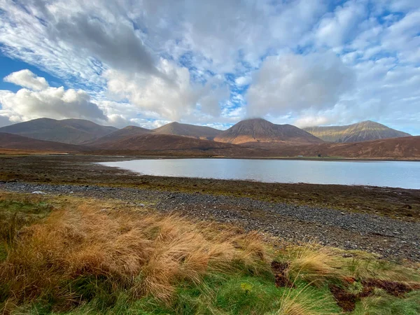 Wzgórza Cuillin Pobliżu Loch Ainort Wyspie Skye Szkockich Wyżynach — Zdjęcie stockowe