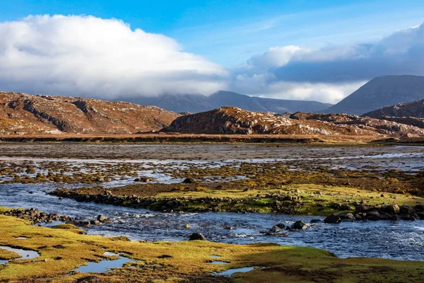 Maré Baixa Badnabay Costa Sul Loch Laxford Costa Noroeste Escócia — Fotografia de Stock