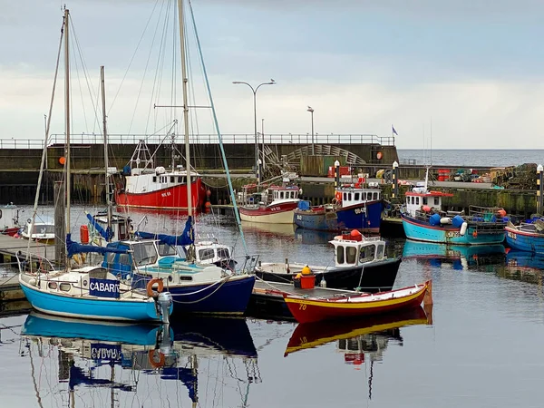 Гавань Прибережному Селі Гельмсдейл Сазерленді Східному Узбережжі Шотландії — стокове фото