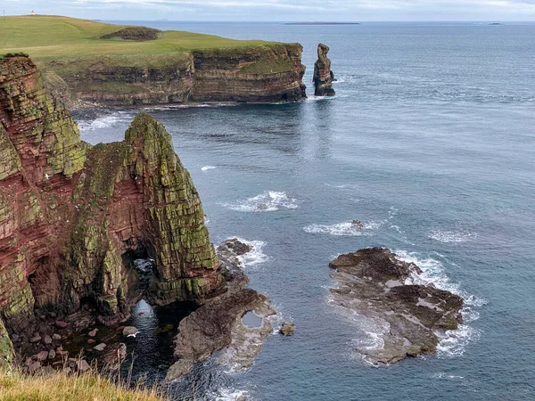 Duncansby Head Den Nordligaste Delen Både Skotska Och Brittiska Fastlandet — Stockfoto