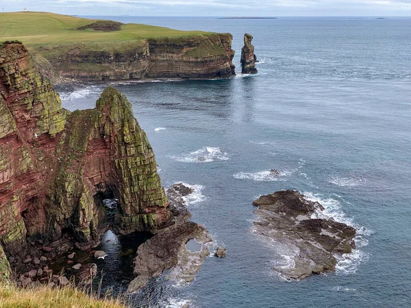 Duncansby Head Het Meest Noordoostelijke Deel Van Zowel Het Schotse — Stockfoto