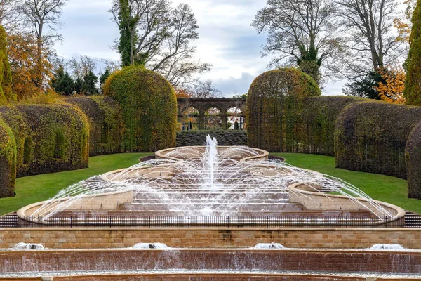 Jardim Alnwick Complexo Jardins Formais Adjacentes Castelo Alnwick Cidade Alnwick — Fotografia de Stock