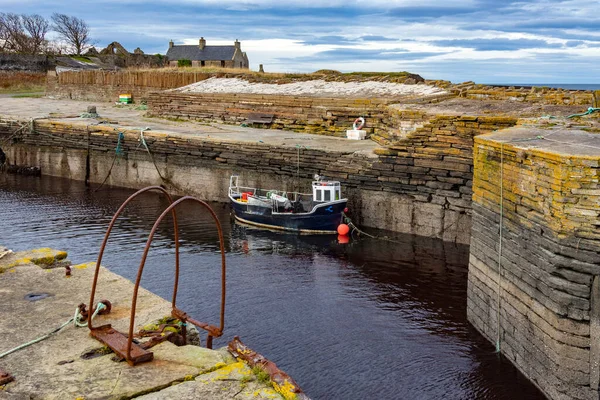 Castletown Kikötő Caithness Északi Partján Skócia — Stock Fotó