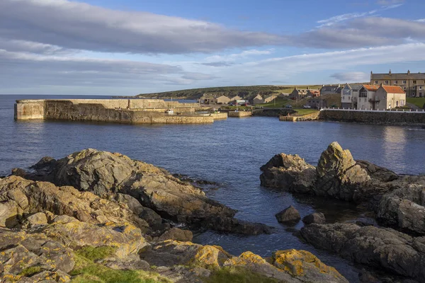 New Harbor Portsoy Small Coastal Town Moray Firth Aberdeenshire Scotland — 图库照片