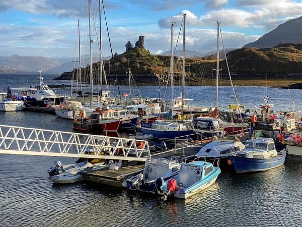 Caisteal Maol Poblíž Přístavu Kyleakin Ostrově Skye Skotsku Také Známý — Stock fotografie